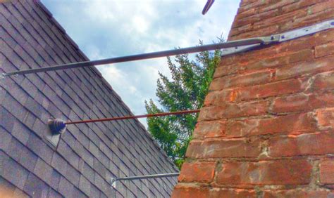 exposed chimney flue support straps